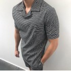 Polka dot polo shirt