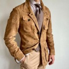 Suede Multi-pocket Autumn And Winter Jacket