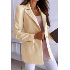 Elegant Long Sleeve Single Solid Color Jacket Small Suit