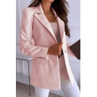 Elegant Long Sleeve Single Solid Color Jacket Small Suit