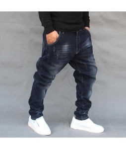 Men Casual Loose Fashion Denim Jeans