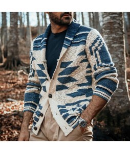 Men's pel  Pattern Casual Wool Sweater