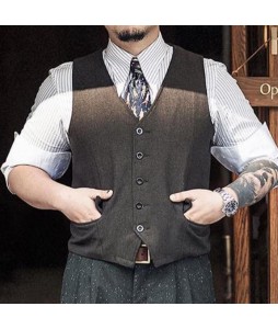 Men's Retro Texture Waistcoats