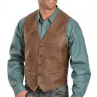 Men's Fashion Simple Leather Waistcoats