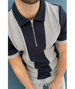 Herrington Puppytooth Contrast Polo Bck