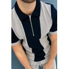 Herrington Puppytooth Contrast Polo Bck