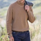 Cashmere Turtleneck Thermal Sweater