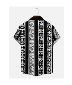 Men's Aztec Beach Short Sleeve Shirt