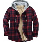 Men's Thickened Pid Texture Hooded Jacke