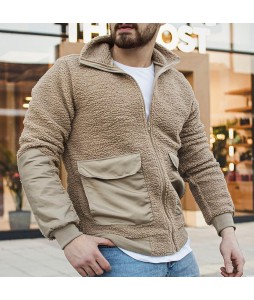 Men's Patchwork Casual Thermal Jacket