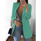 Fashion Pure Colour Long Sleeve Bodycon Bzers