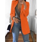 Fashion Pure Colour Long Sleeve Bodycon Bzers