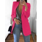 Fashion Pure Colour Long Sleeve Bodycon Bzers