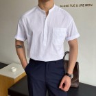 Gentlemans Simple Business Casual Linen Shirt