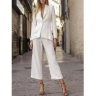 White Color Button Bzer Fashion