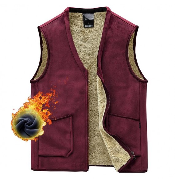 Men's Fleece Thickened Down Waistcoats