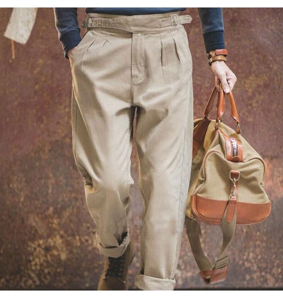 Retro Minimalist Military Mens Trousers For icers