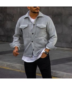 Men's Casual Solid Color Jacket