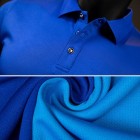 Men's Quick Dry Solid Color Sports pel Short Sleeve Polo Shirt