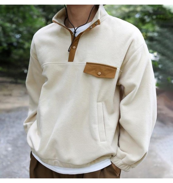 Winter Thermal Pocket Sweatshirt