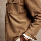 Men's Cssic Casual Loose Khaki Work Jacket