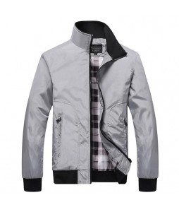 Men's Outdoor Stand Colr Baseball Bomber Jacket