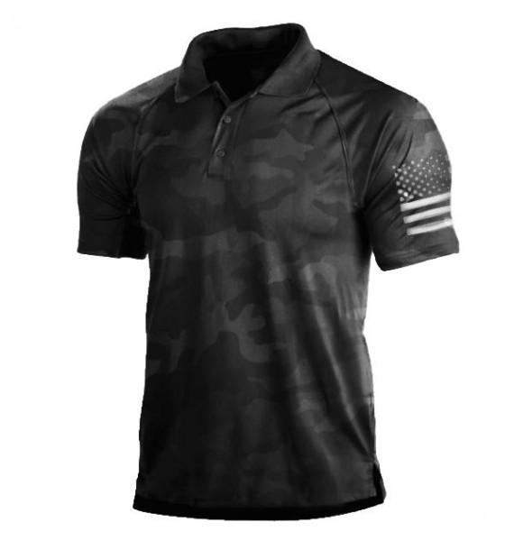 Mens Patriotic Cssic Fg Polo Shirt