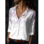 Fashion Casual Long Sleeve Floral Print Shirt