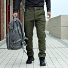 Men's Outdoor Casual Fleece Warm Soft Shell Stretch Tactical Pants