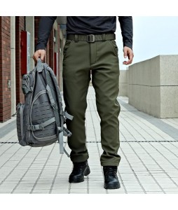 Men's Outdoor Casual Fleece Warm Soft Shell Stretch Tactical Pants