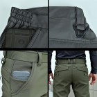 Men's Outdoor Casual Fleece Warm Soft Shell Stretch Tactical Pants