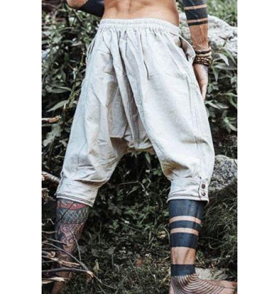 Men's Boho Comfort Linen And Cotton Pants