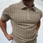 Houndstooth texture polo shirt