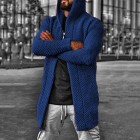 Men's Hooded Turtleneck Cardigan