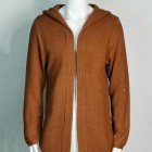 Men's Hooded Turtleneck Cardigan