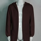 Men's Hooded Turtleneck Cardigan