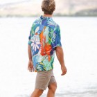 Men's Watercolor Flower Hawaiian Shirt