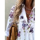 pel Floral Print Long-Sleeved dies Shirt