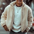 Men's Plush Thermal Zip-Up Jacket