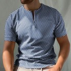 Wave short sleeve polo shirt