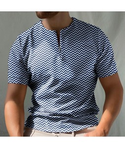 Wave short sleeve polo shirt