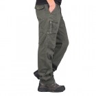 Men's Casual Multi-pocket Estic Waist Cotton Cargo Pants