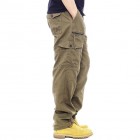 Men's Casual Multi-pocket Estic Waist Cotton Cargo Pants