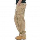 Men's Casual Multi-pocket Estic Waist Cotton Cargo Pants