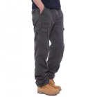 Men's Casual Multi-pocket Estic Waist Cotton Cargo Pants