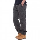 Men's Casual Multi-pocket Estic Waist Cotton Cargo Pants