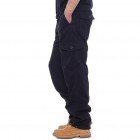 Men's Casual Multi-pocket Estic Waist Cotton Cargo Pants