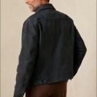 Men's Cssic Casual  Blue Grey Cargo Jacket