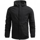 Men's Casual Windproof Warm Sports Hooded Jacket