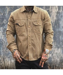 Heavyweight retro long-sleeved shirt